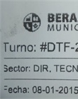 Ticket de turno